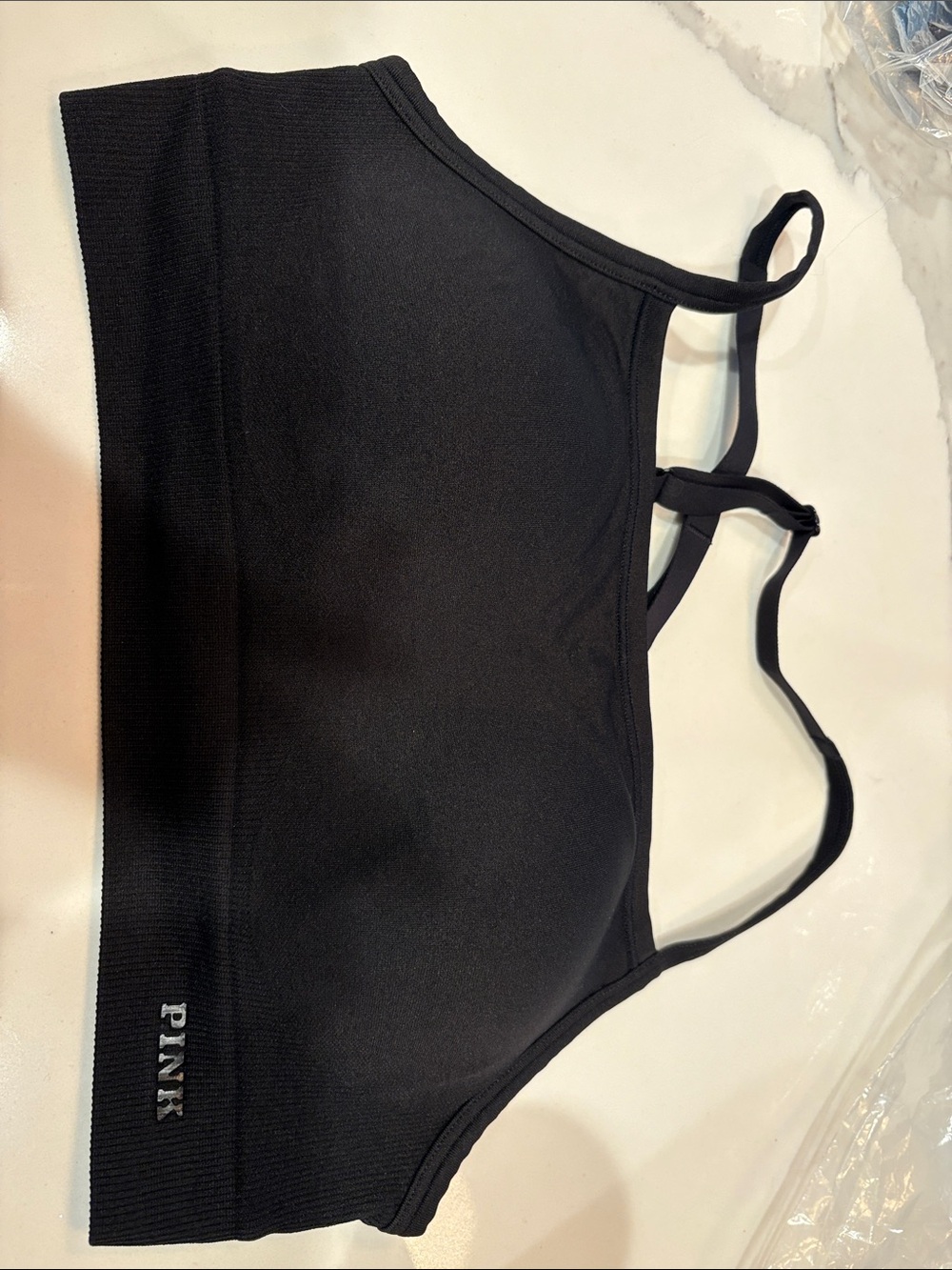PINK Victoria's Secret Black Sports Bra